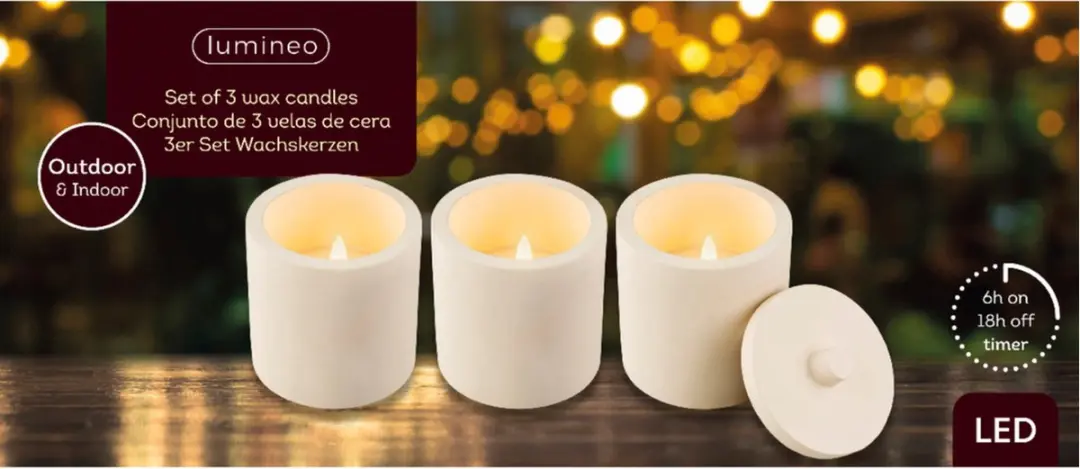 Lumineo LED kaarsen