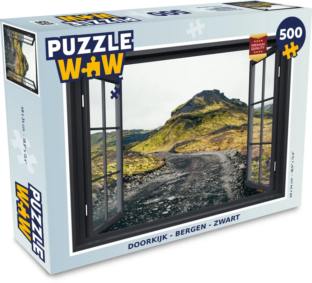 PuzzleWow Doorkijk Berg Legpuzzel 500 Stuks