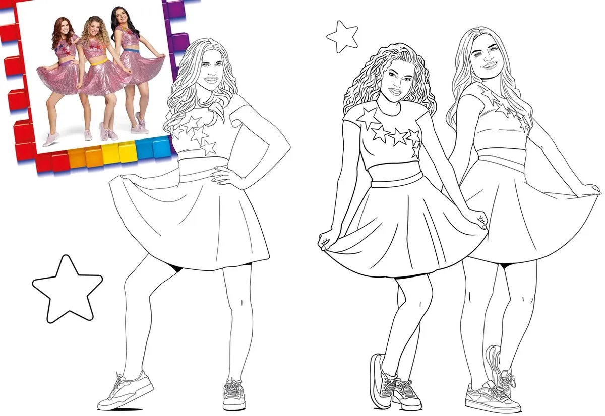 K3 Outfit Kleurboek - Roos