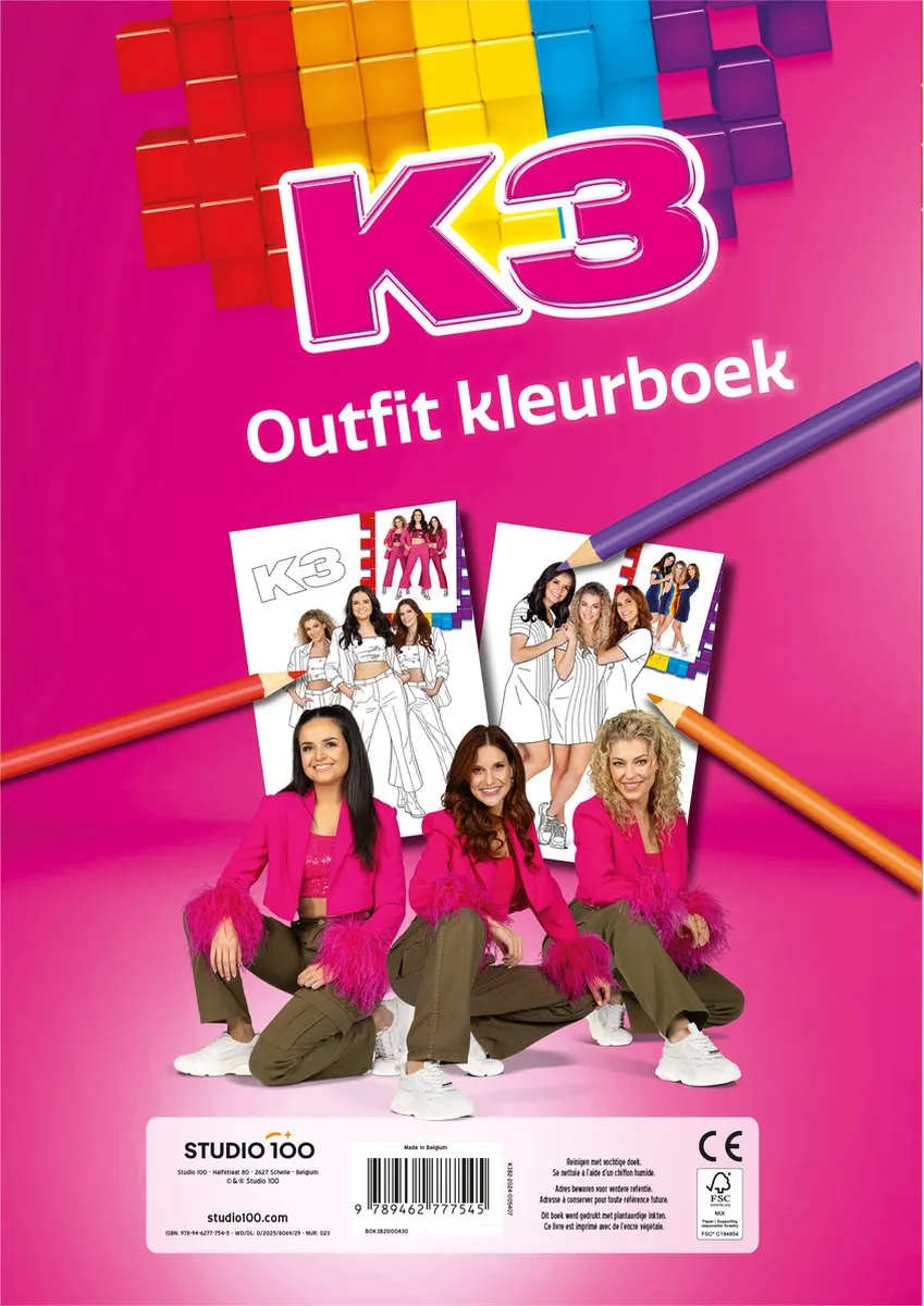 K3 Outfit Kleurboek - Roos