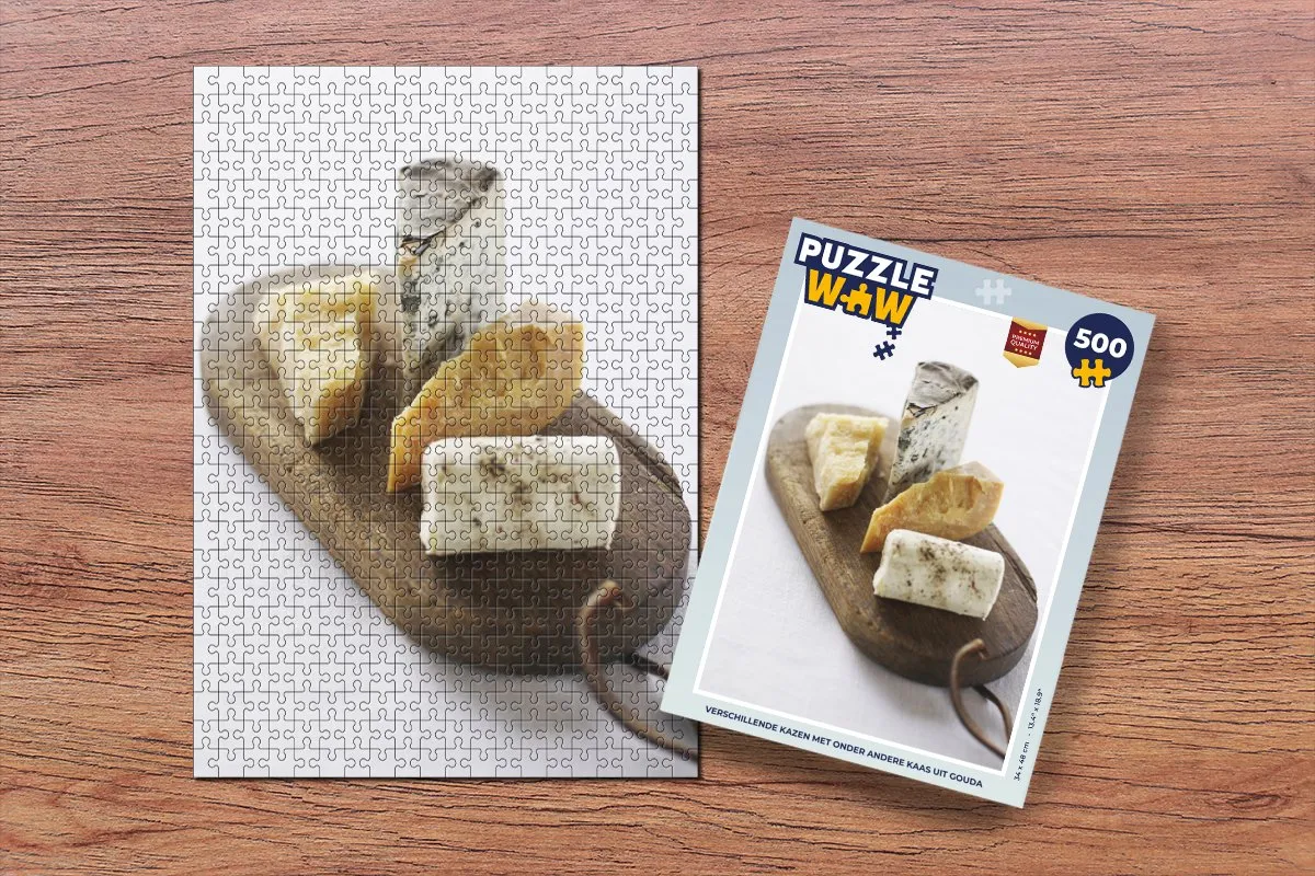PuzzleWow Gouda Legpuzzel 500 Stuks - Multicolor