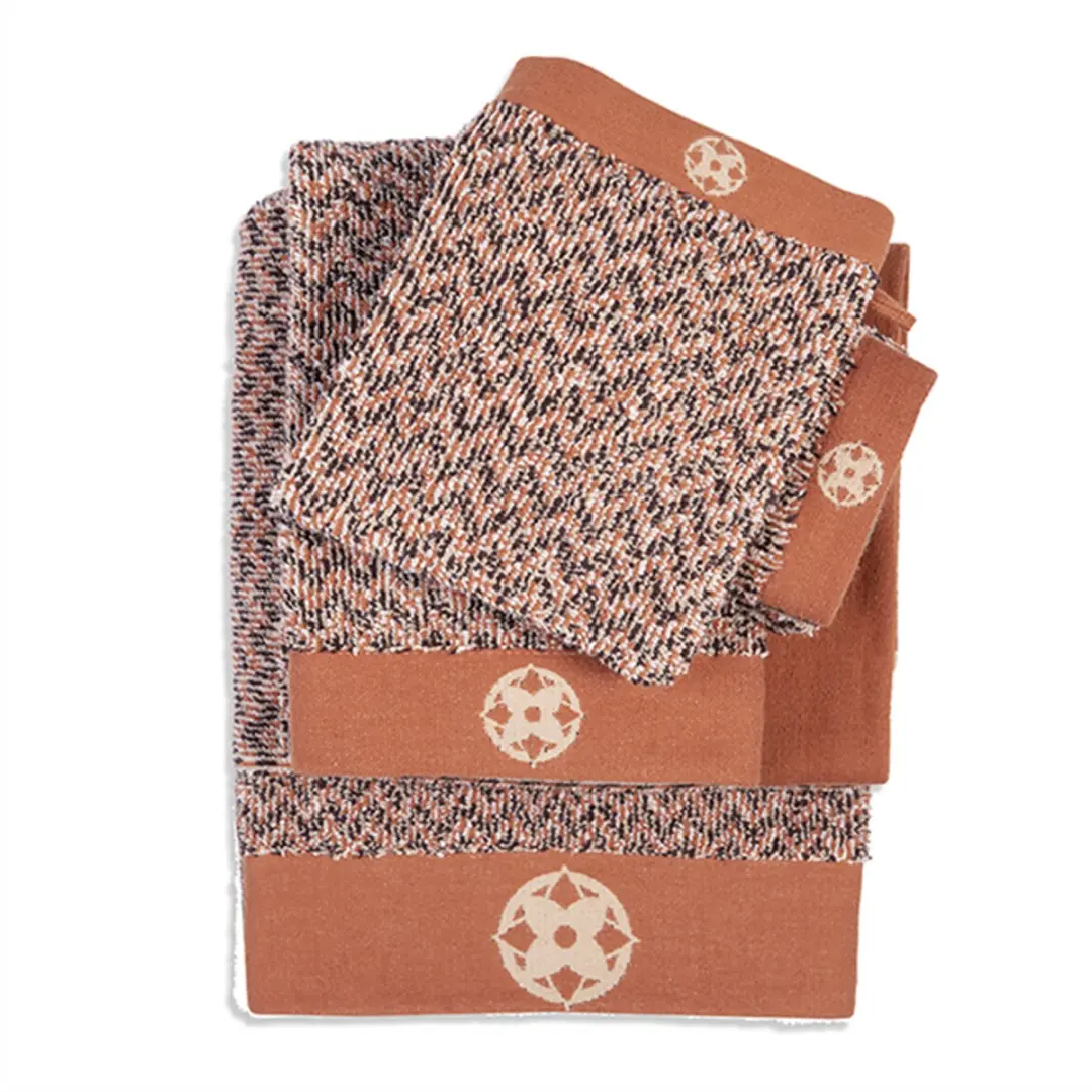 Kayori Kakeyu Handdoek - 50x100 cm - Set van 3 - Rood
