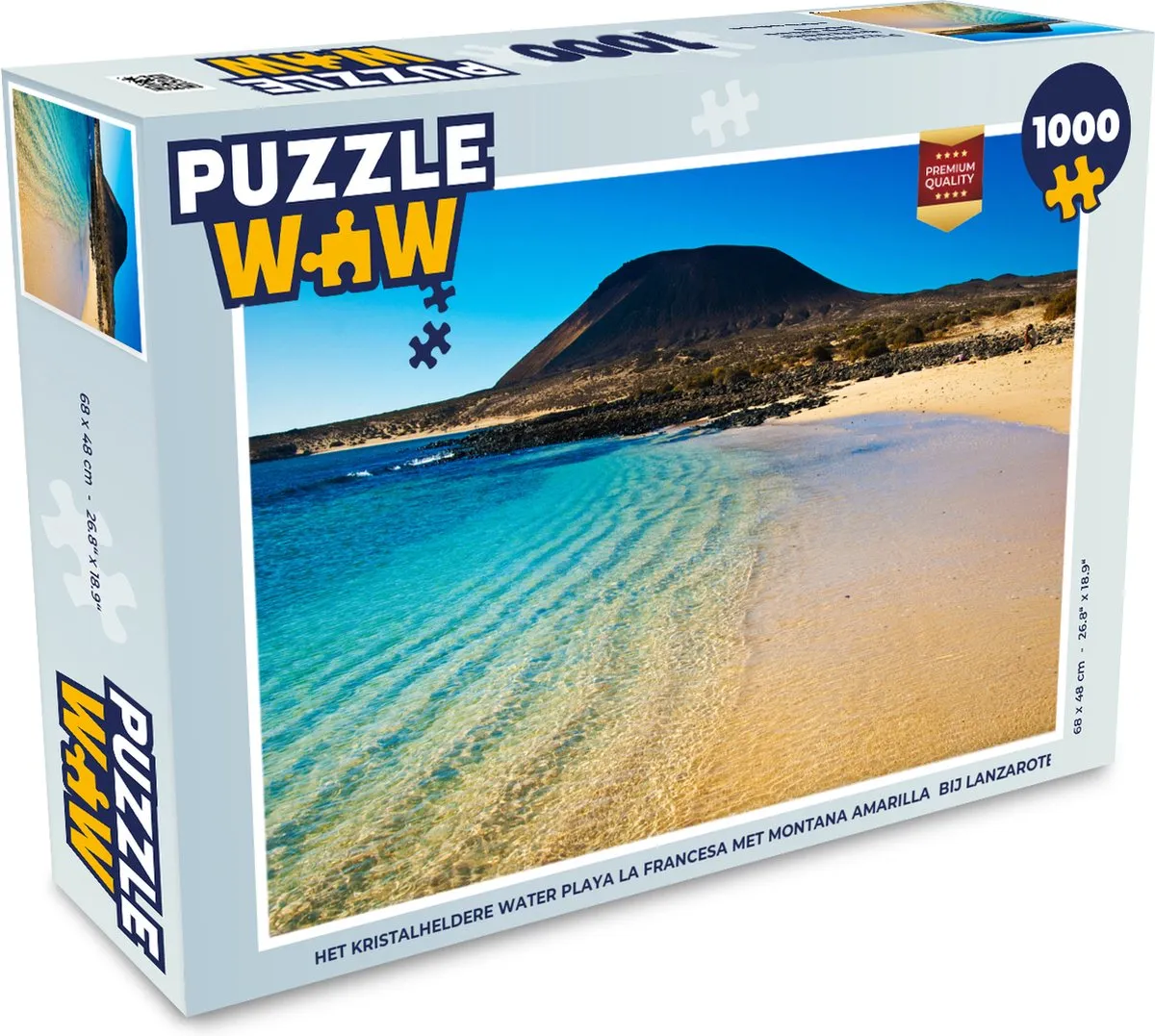 PuzzleWow Playa La Francesa Legpuzzel 1000 Stuks - Multicolor