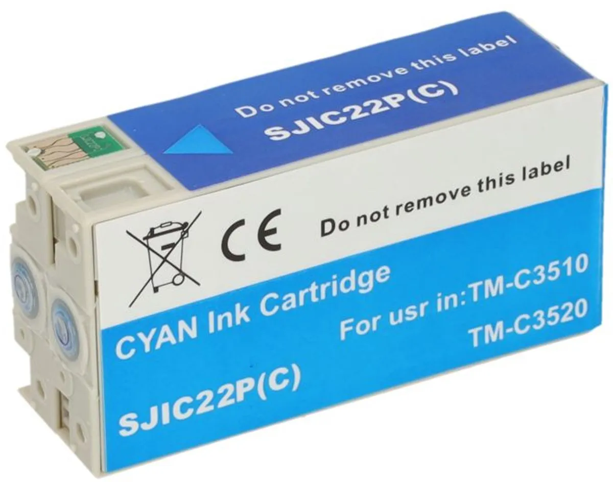 PrintAbout SJIC22P(C) Inktcartridge Cyaan - 37.5ml - Epson