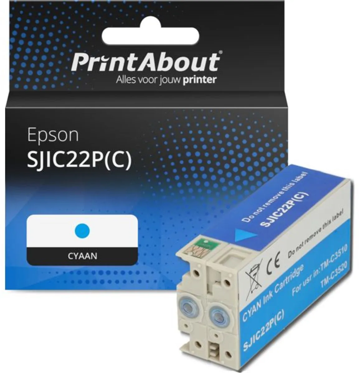 PrintAbout SJIC22P(C) Inktcartridge Cyaan