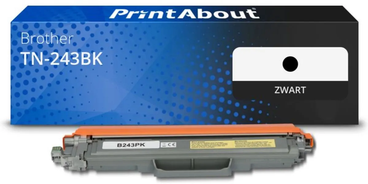 PrintAbout Brother TN-243BK Tonercartridge Zwart