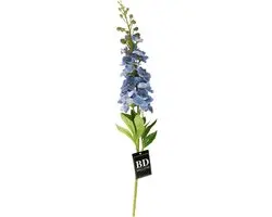Bellatio Design Kunstbloem bloesemtak ridderspoor - 87 cm - paars - kunst zijdebloemen