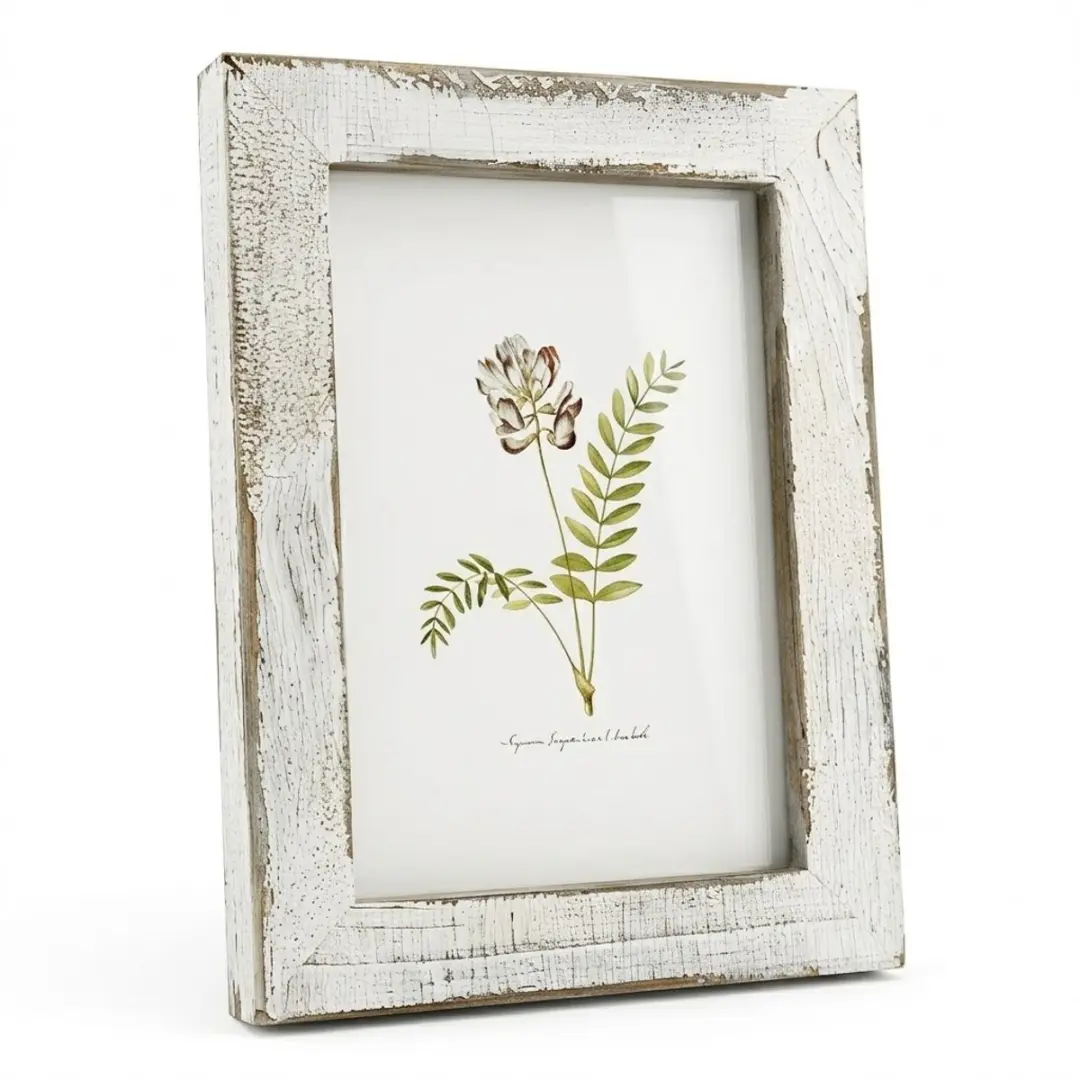 Beige houten fotolijst vintage look