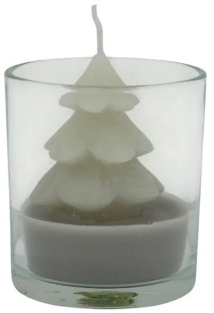 Home Society Kerst Boom in Glas Off White