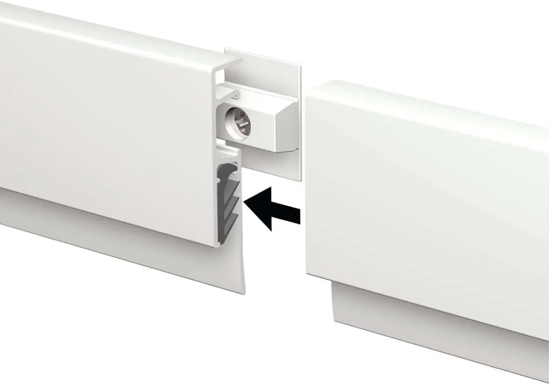 MAUL MAULgrip Wandlijst Aluminium 100.5x5.1cm Wit - afbeelding 3 van 6