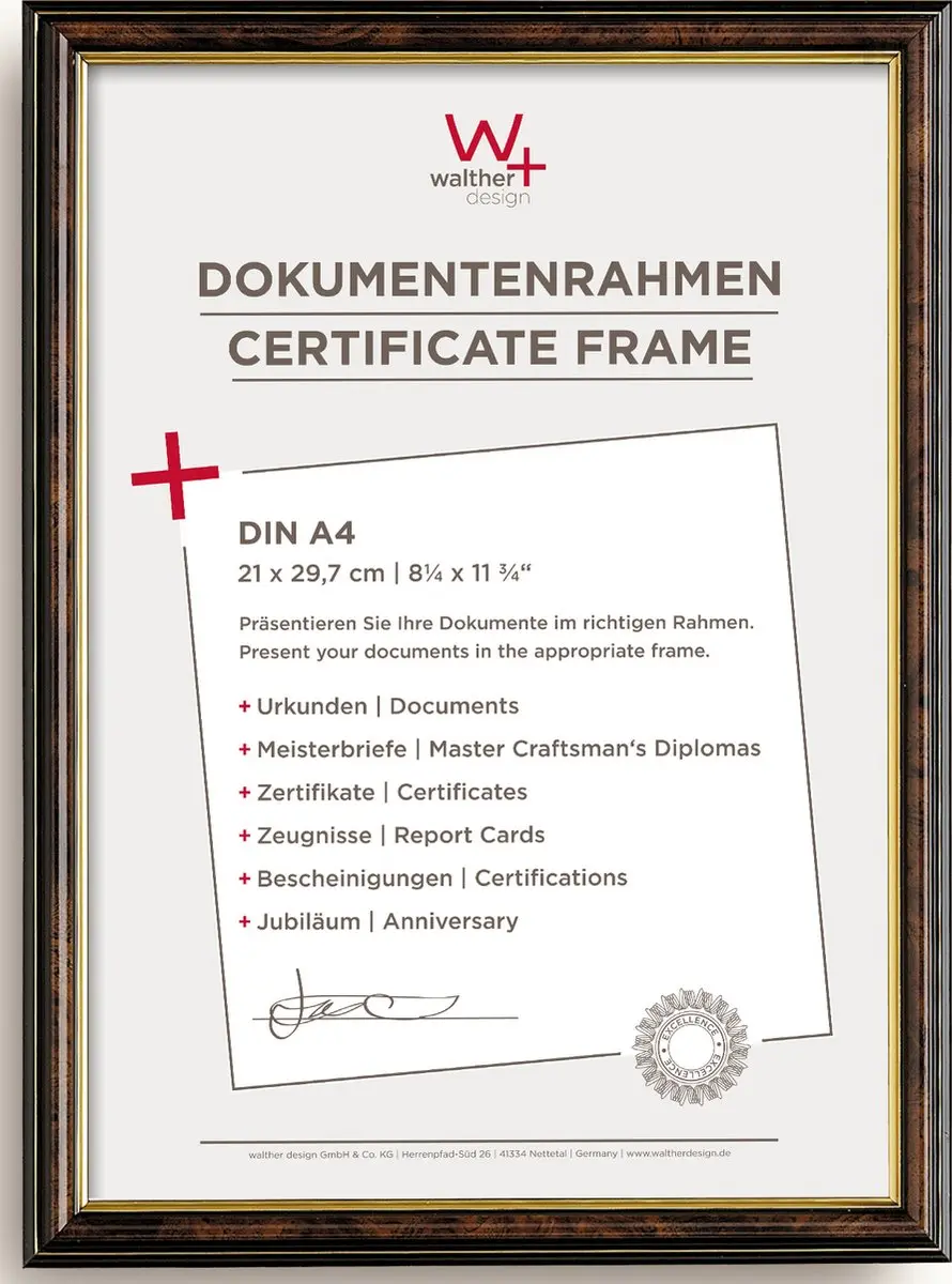 Walther Smell Fotolijst 21x30cm Noten