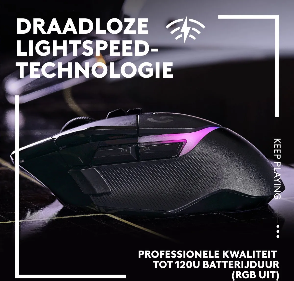 Logitech G502 X Plus - Draadloze Gaming Muis - Rechtshandig - Optisch - RGB - Zwart