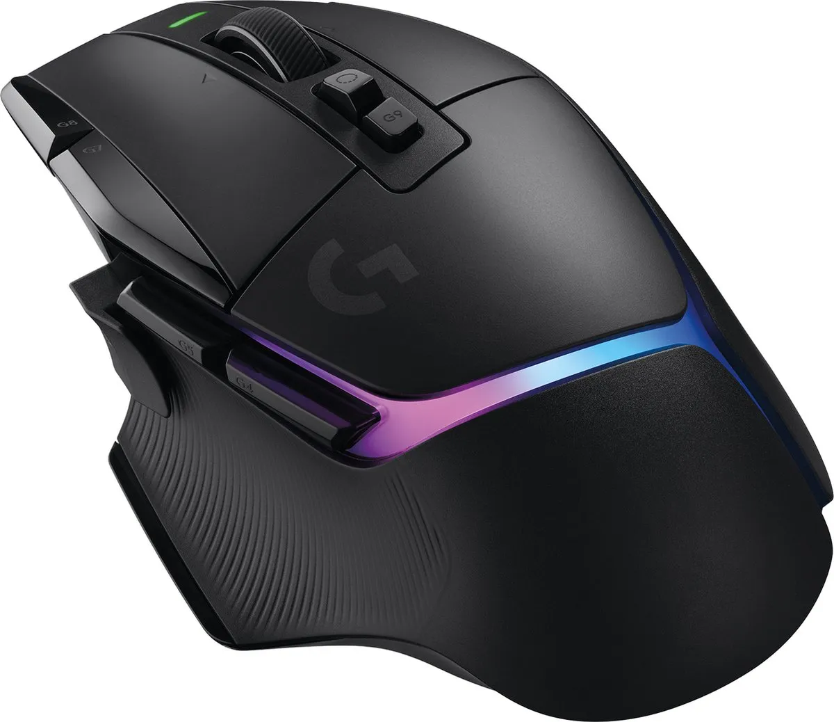 Logitech G G502 X Plus Gaming Muis - Rechtshandig - 13 Knoppen - RGB - Zwart - afbeelding 6 van 6