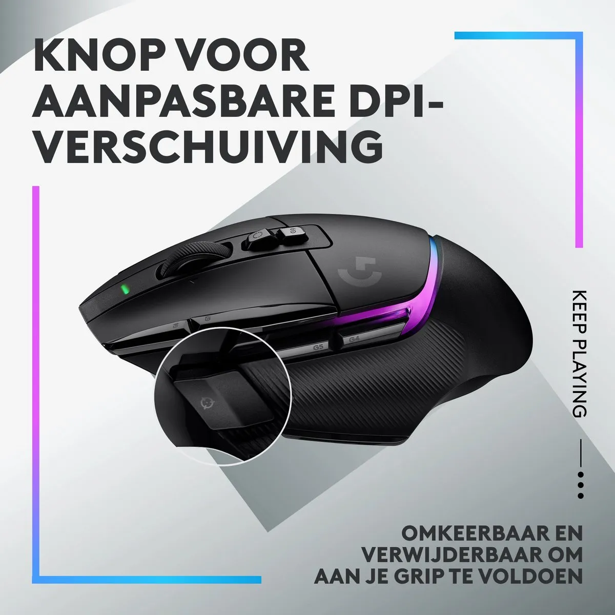 Logitech G502 X Plus - Draadloze Gaming Muis - Rechtshandig - Optisch - RGB - Zwart