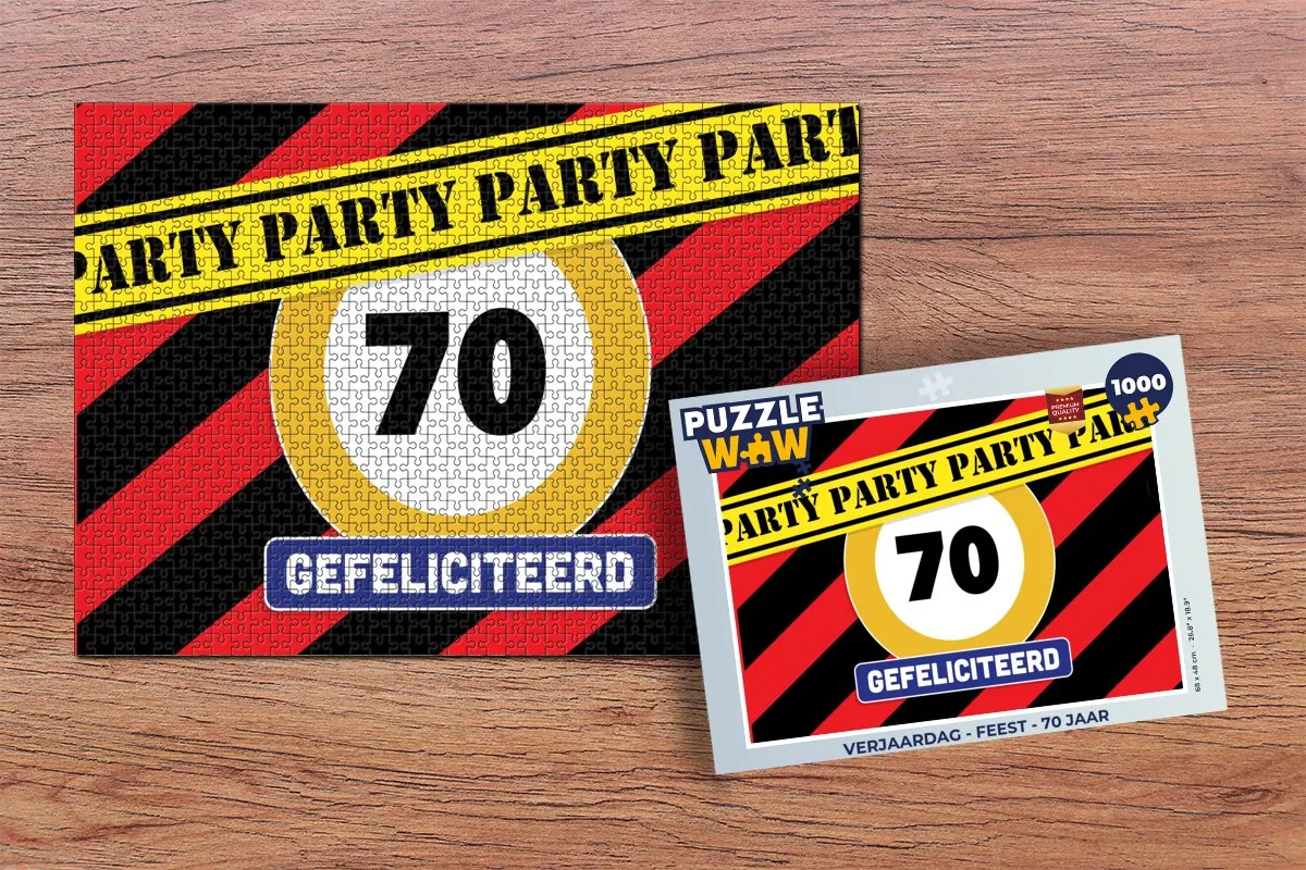 PuzzleWow Verjaardag Legpuzzel 1000 Stuks - Multicolor