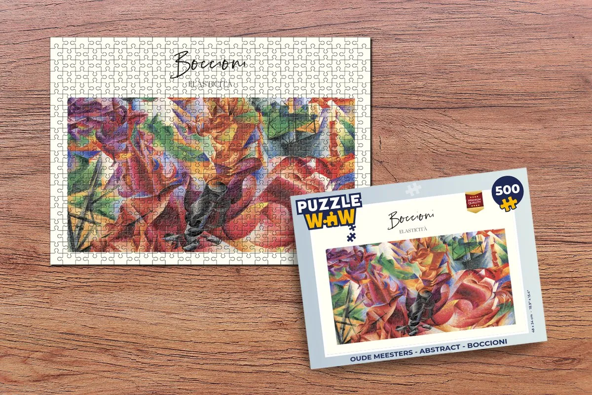 PuzzleWow Oude Meesters Boccioni Legpuzzel 500 Stuks - Multicolor