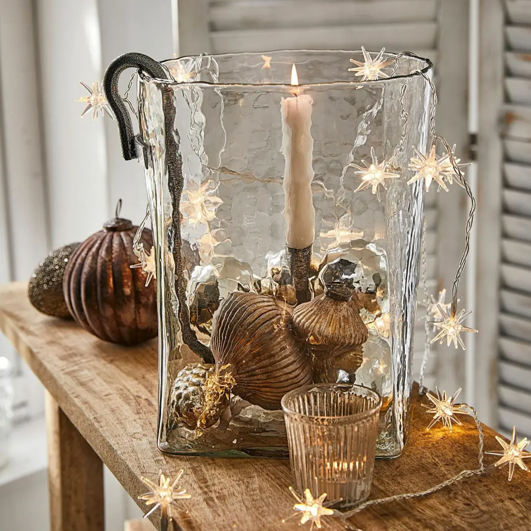 Loberon Windlicht Arcene - Ø26cm Heldere Glas - afbeelding 6 van 6