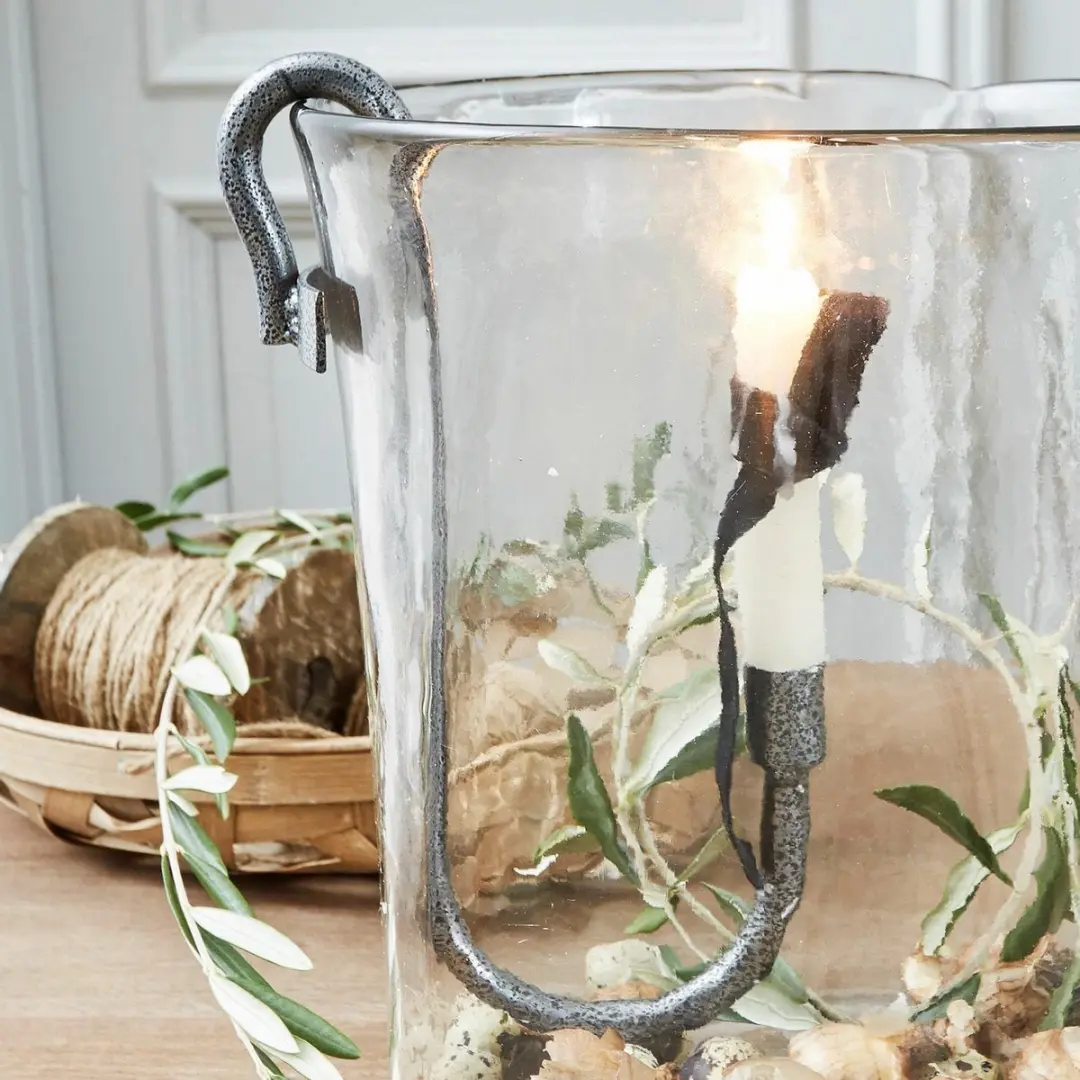 Loberon Windlicht Arcene - Ø26cm Heldere Glas - afbeelding 3 van 6