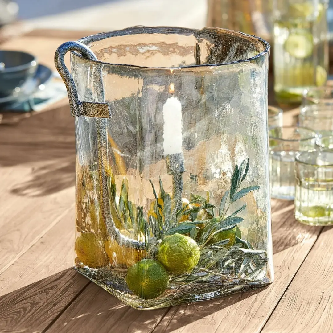 Loberon Windlicht Arcene - Ø26cm Heldere Glas - afbeelding 2 van 6