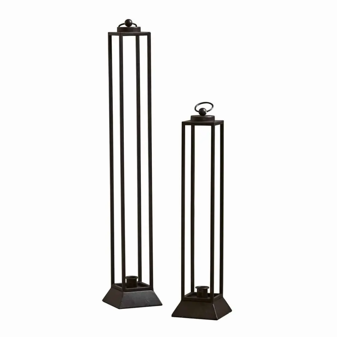 Loberon Régat Lantaarnset - 2 Stuks - Zwart - afbeelding 2 van 4