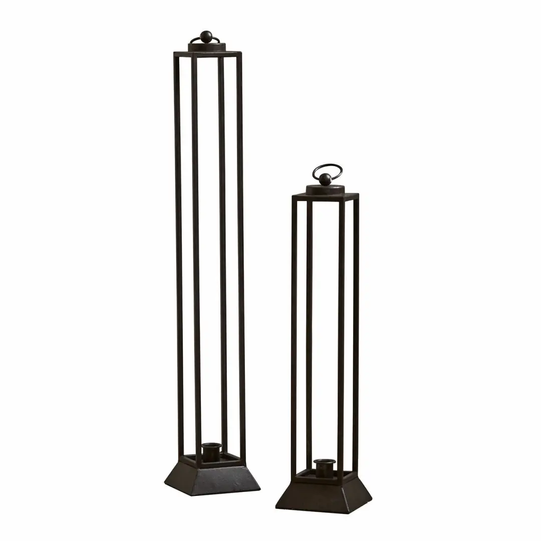 Loberon Régat Lantaarnset - 2 Stuks - Zwart - afbeelding 4 van 4
