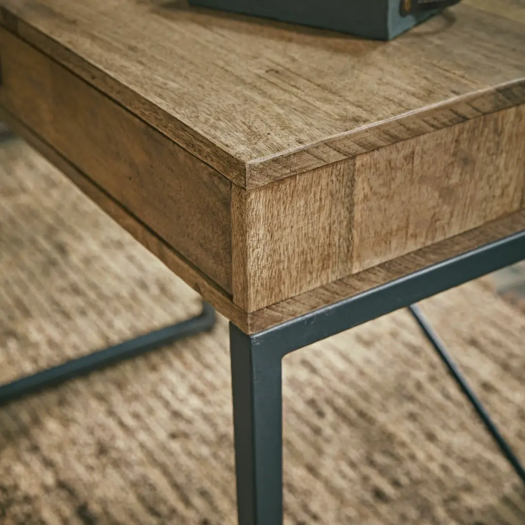 Loberon Bureau Lemuel - Antiekbruin/Zwart - afbeelding 6 van 6