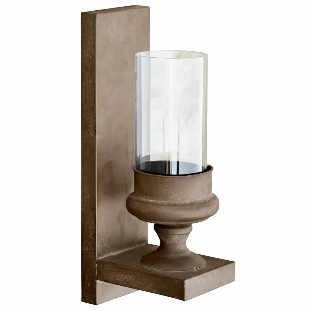 Loberon Aquivex Wandkandelaar - 8,5cm - Antiekbruin - afbeelding 2 van 4