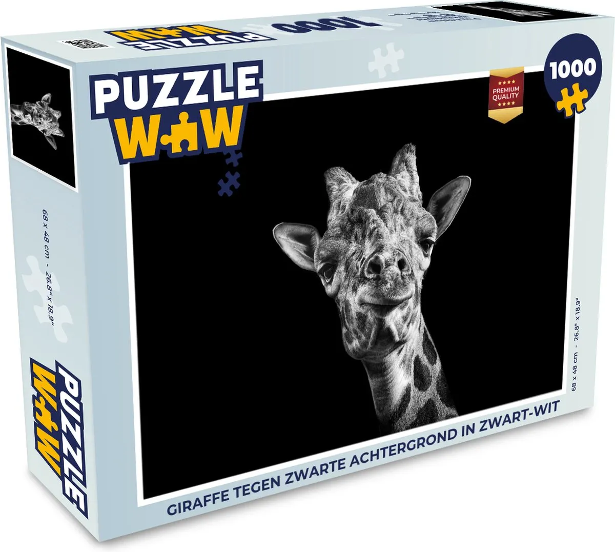 PuzzleWow Legpuzzel Giraffe 1000 Stuks
