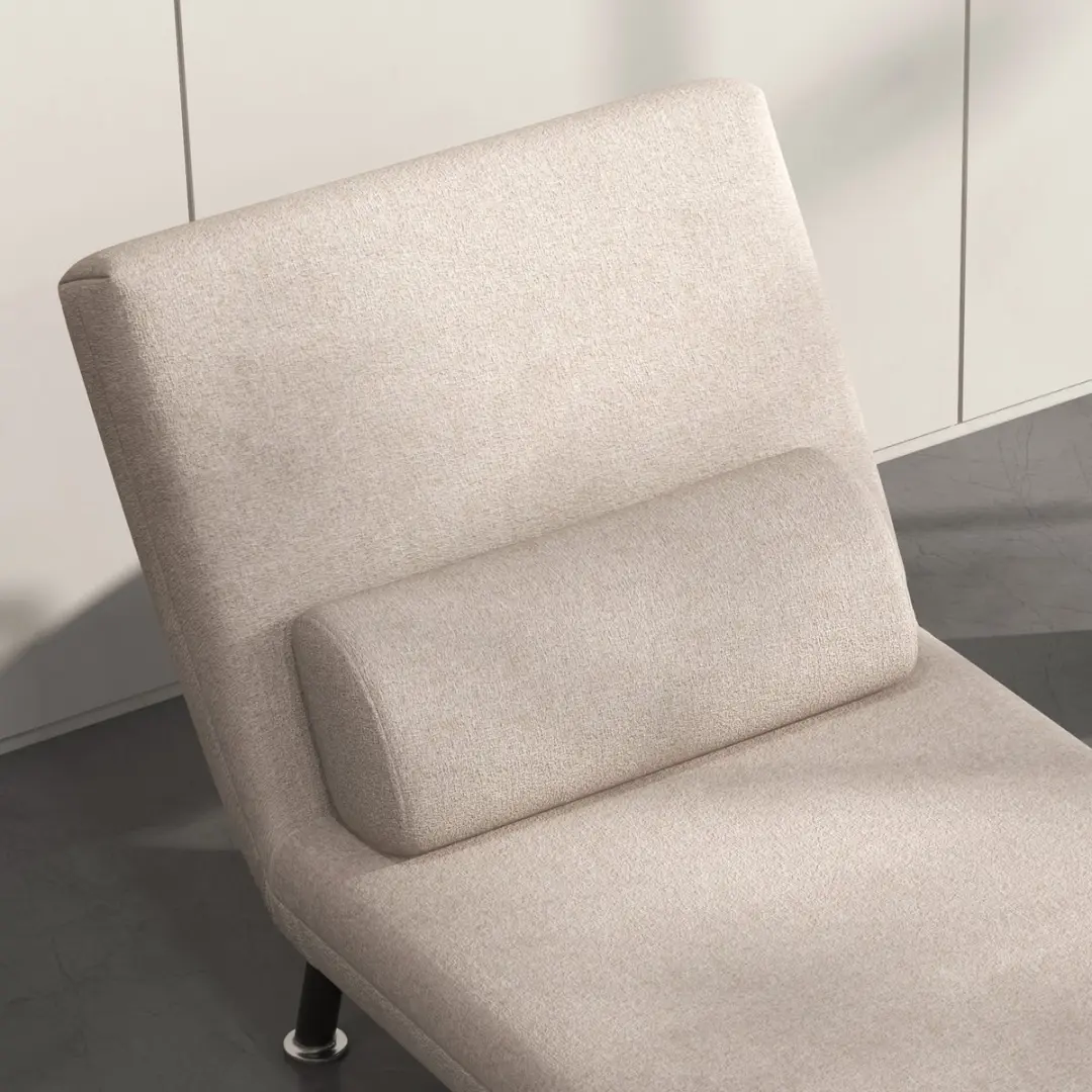 Homcom Slaapfauteuil Beige - afbeelding 2 van 6