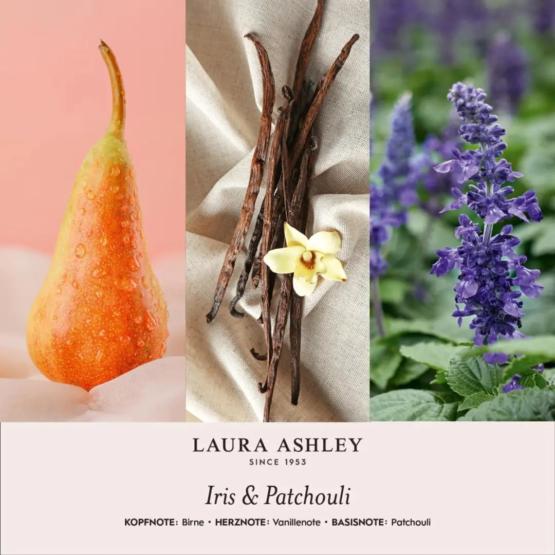 Laura Ashley Geurhanger iris en patchouli - Rood 10ml - afbeelding 2 van 2