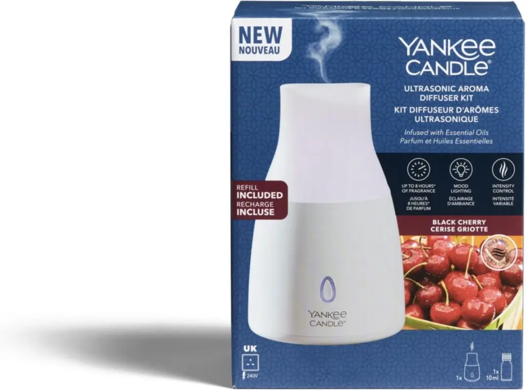 Yankee Candle Black Cherry Diffuser Starter Kit - afbeelding 5 van 6