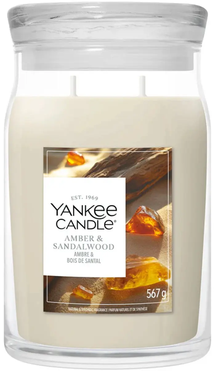 Yankee Candle Amber & Sandalwood Geurkaars