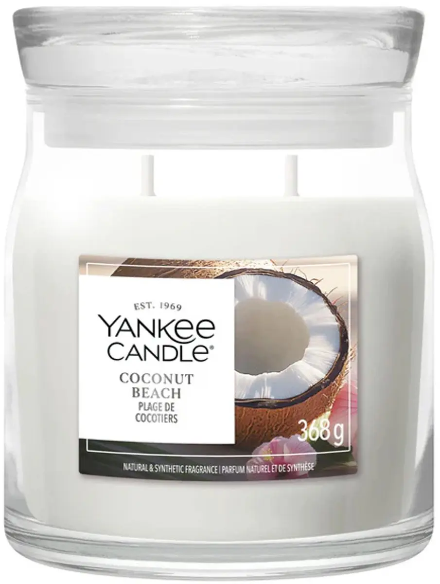 Yankee Candle Coconut Beach Geurkaars Medium