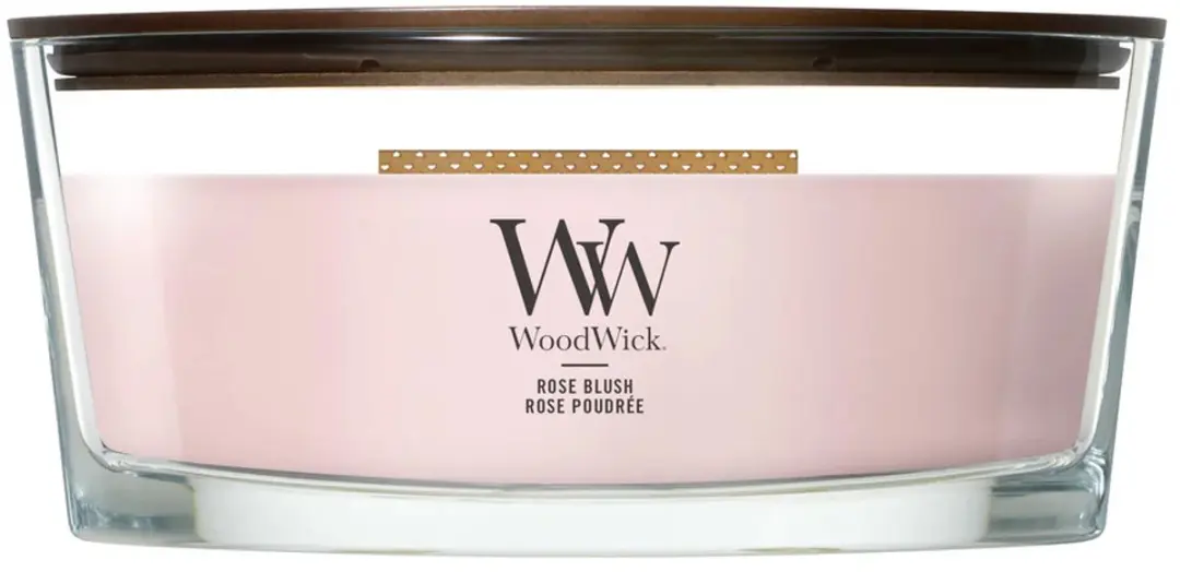 WoodWick Hearthwick Rose Blush Geurkaars