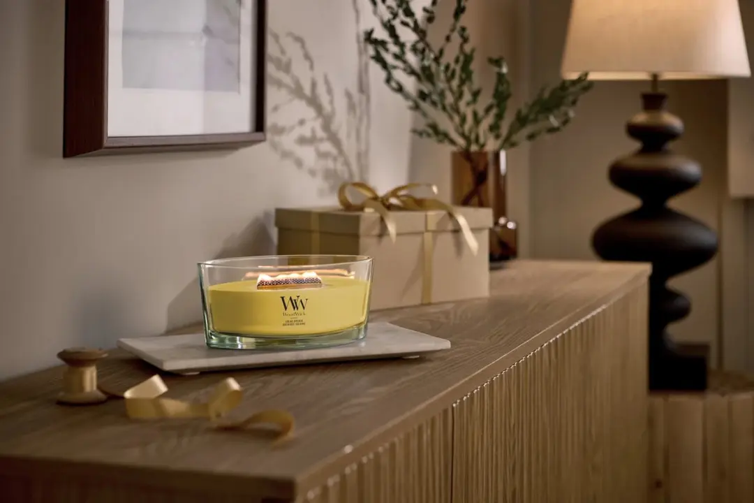 WoodWick Hearthwick Solar Orchid Geurkaars - 50 branduren - afbeelding 2 van 5