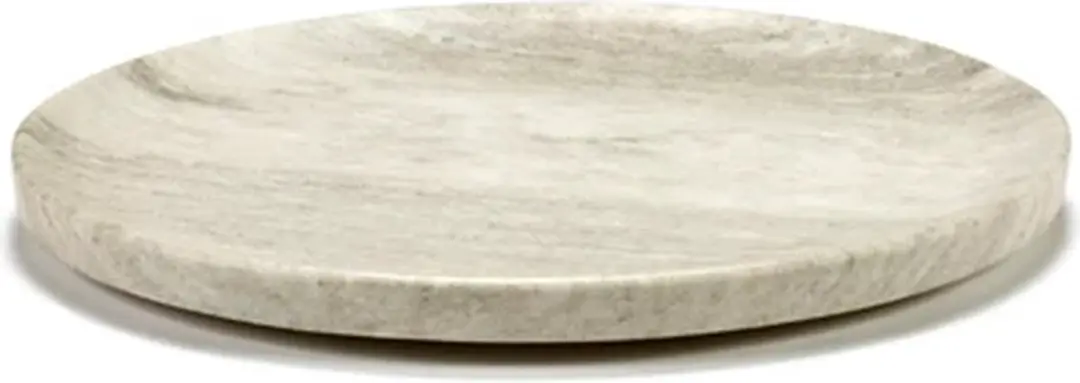 Serax Kelly Wearstler Dune ovale schaal 46x36cm H4cm marmer lichtbruin