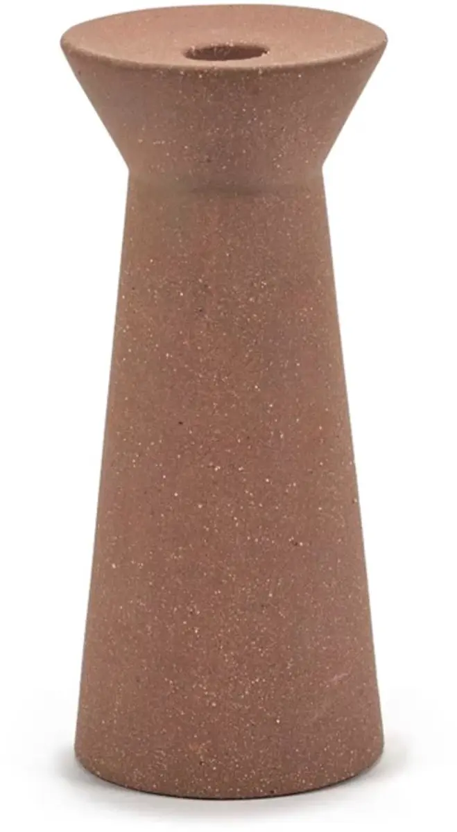 Serax Marie Michielssen Marie-Ann kandelaar L D9.5cm H21.5cm red brown