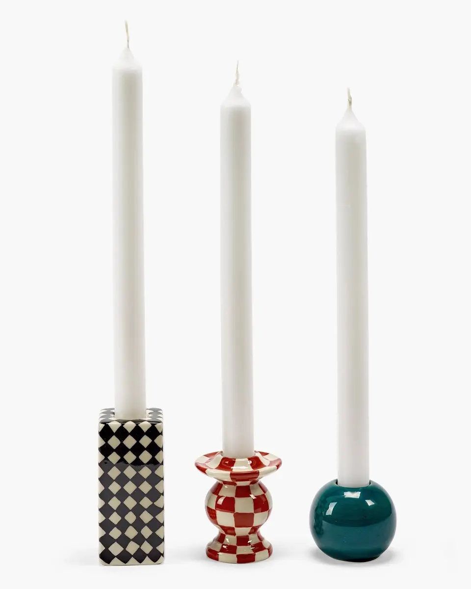 Serax Wouters & Hendrix Les Objets Mouleversants kandelaar set van 3 (in luxe ge