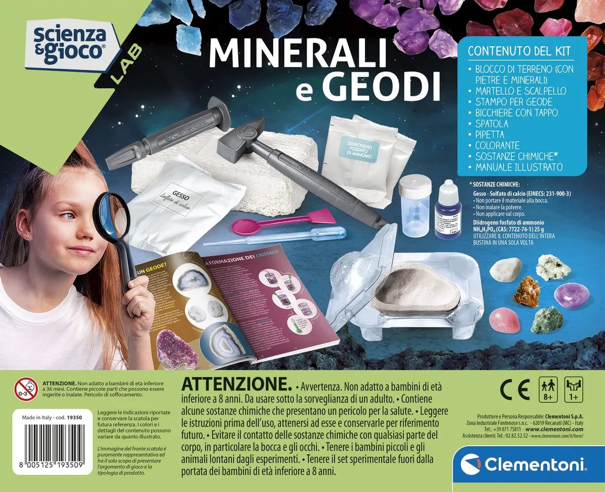 Clementoni Mineralen en Geodesie Set - Meerkleurig - afbeelding 3 van 6