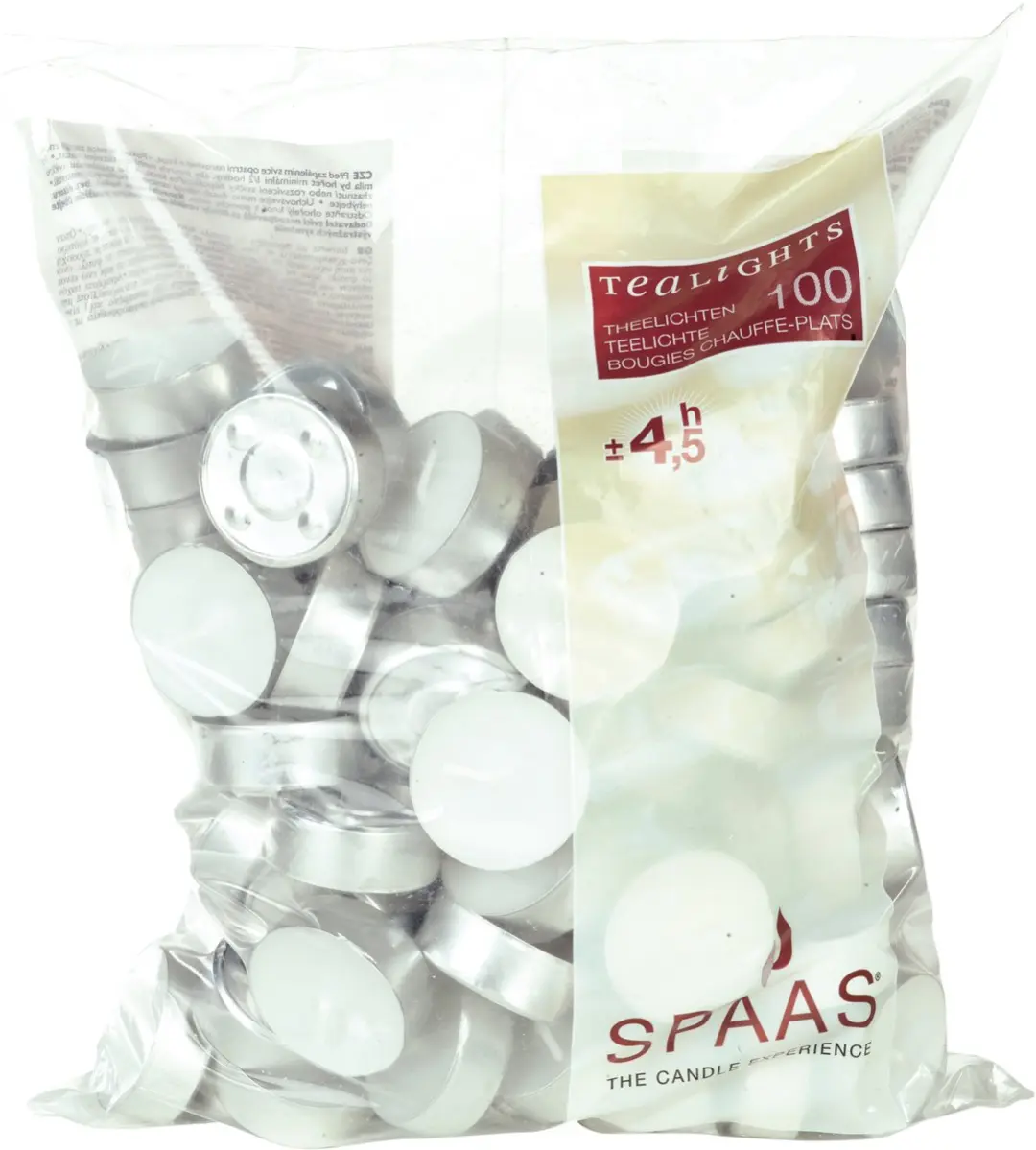 Spaas Theelichtjes 100 Stuks