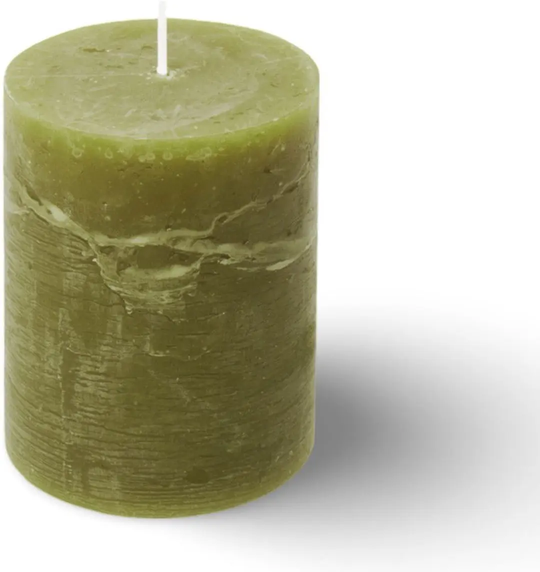 Spaas Rustieke Stompkaars Essential Collection 80/110mm - Olijfgroen - afbeelding 2 van 2