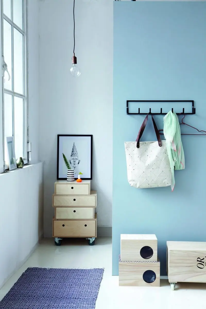 House Doctor SD0910 Wandkapstok 7-haaks - 60x12cm - Zwart Metaal - afbeelding 6 van 6