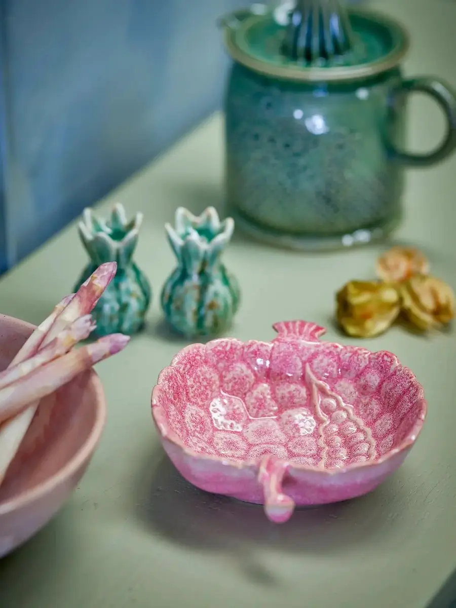 Bloomingville Gideon Schaal Aardewerk Roze - afbeelding 4 van 5