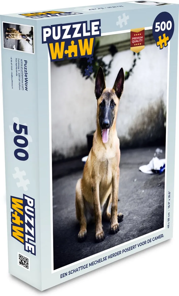 PuzzleWow Legpuzzel Mechelse Herder 500 Stuks