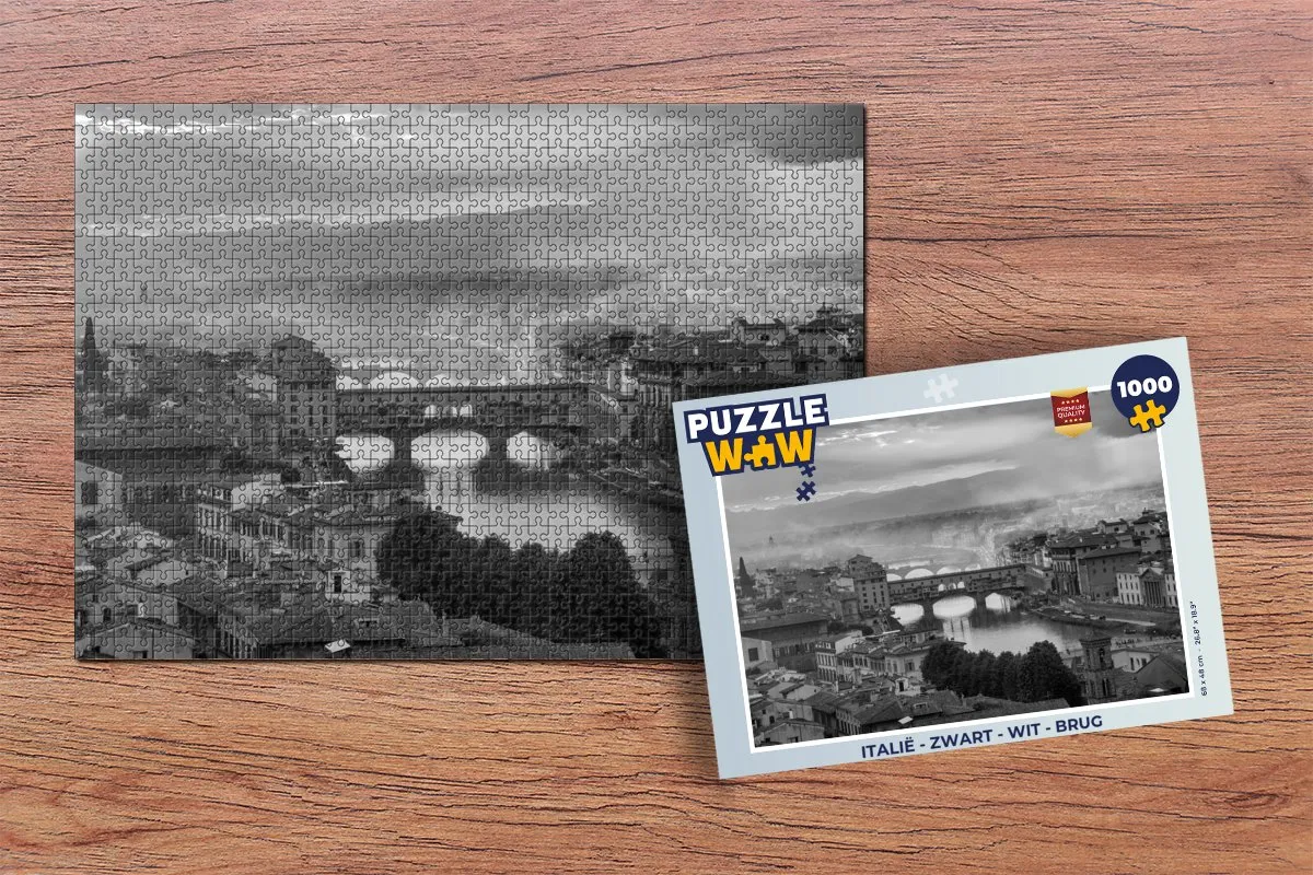 PuzzleWow Italië Puzzel 1000 Stuks - Multicolor