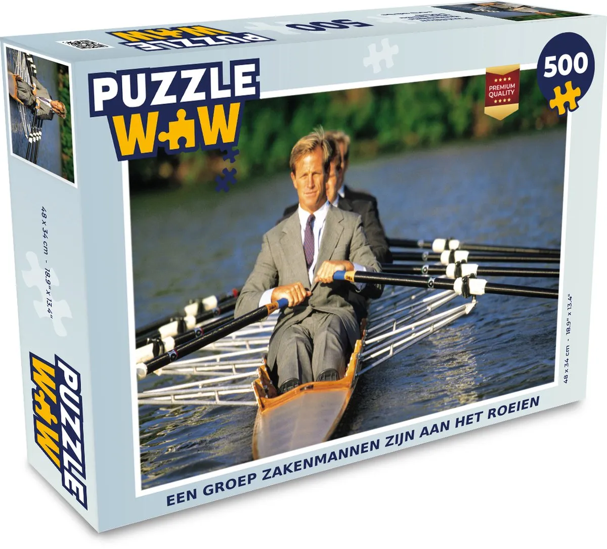PuzzleWow Legpuzzel Een groep zakenmannen zijn aan het roeien 500 Stuks