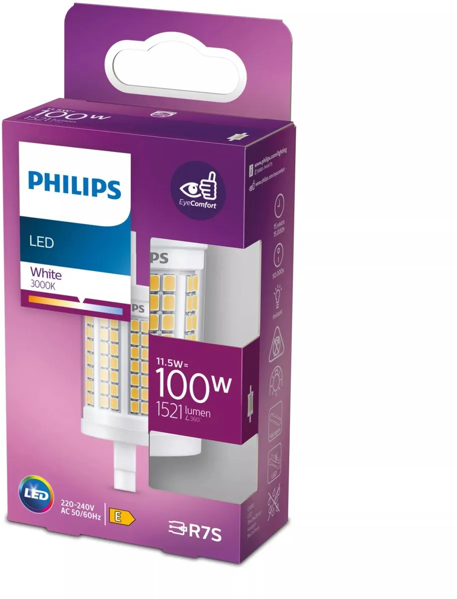 Philips LED Staaflamp 11.5W R7S Helderwit