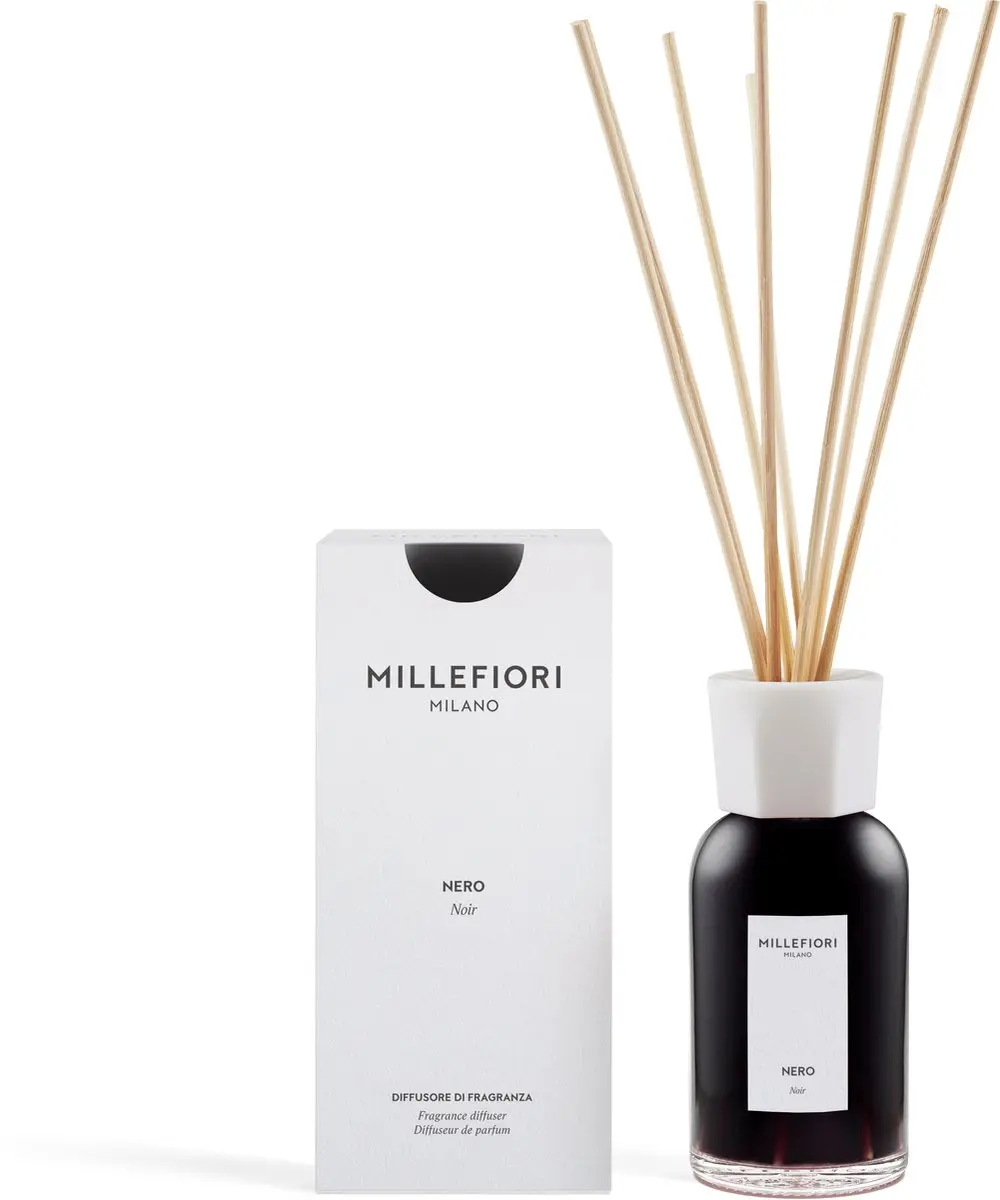 Millefiori Milano Geurstokjes 250ml - Zwart - afbeelding 2 van 4