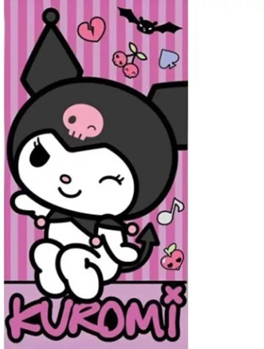 Hello Kitty Kuromi Strandlaken 70x140cm Multicolor