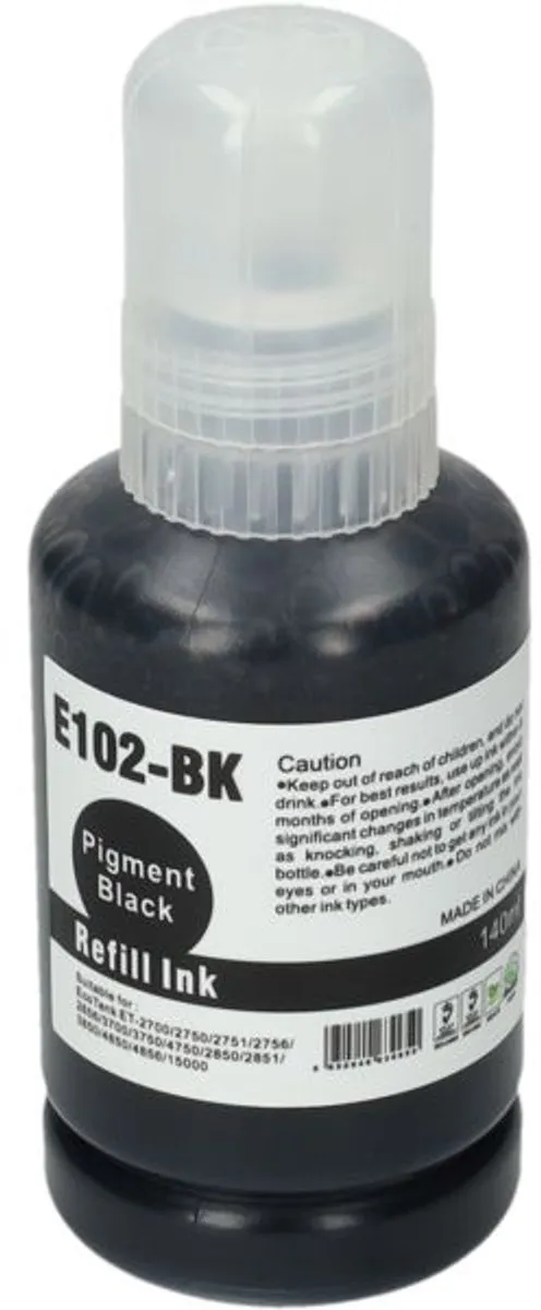 PrintAbout Inktcartridge T03R140 - Zwart - 127ml - o.a. Epson